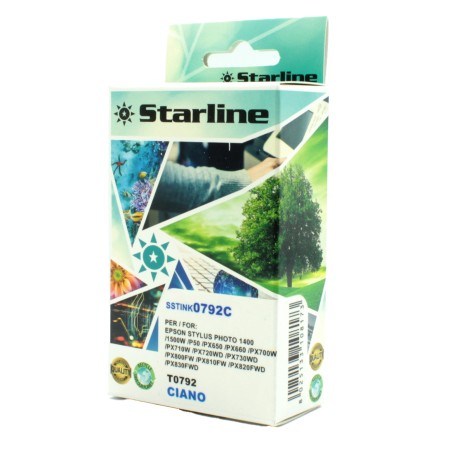 Starline Cartuccia ink per Epson Ciano C13T07924010 T0792 13,8ml