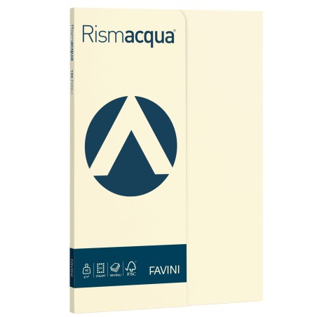 Carta Rismacqua Small A4 90 gr avorio 110 Favini conf. 100 fogli