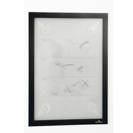 Cornice adesiva Duraframe Wallpaper A4 21 x 29,7 cm nero Durable