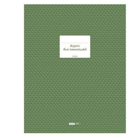 Registro cespiti ammortizzabili 31 x 24,5cm 47pg numerate Edipro