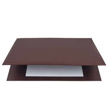 Sottomani doppio in similpelle marrone scuro 48 x 32cm City Time
