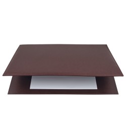 Sottomani doppio in similpelle marrone scuro 48 x 32cm City Time