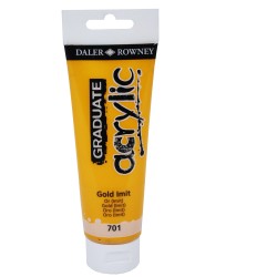Colore acrilico fine Graduate 120 ml oro imitazione Daler Rowney
