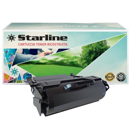 Starline Toner Ricostruito per Lexmark Nero T650H21E 25.000 pag