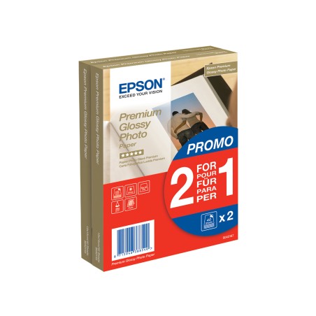 Epson Premium Glossy Photo Paper 10x15cm 2x 40 Fogli C13S042167