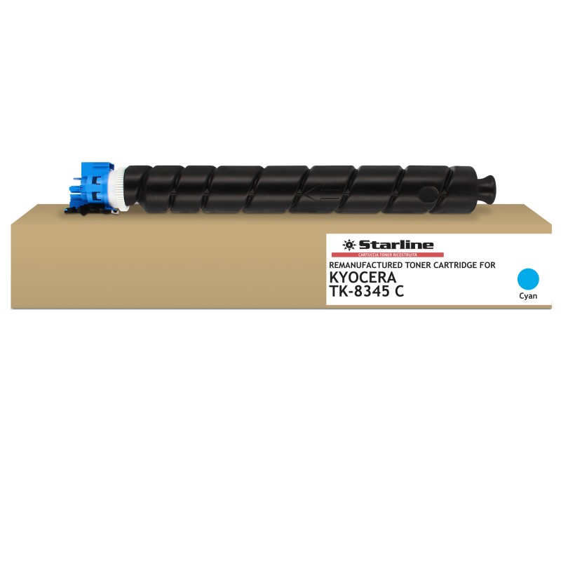 Starline Toner ricostruito per Kyocera Ciano TK8345C 12.000 pag