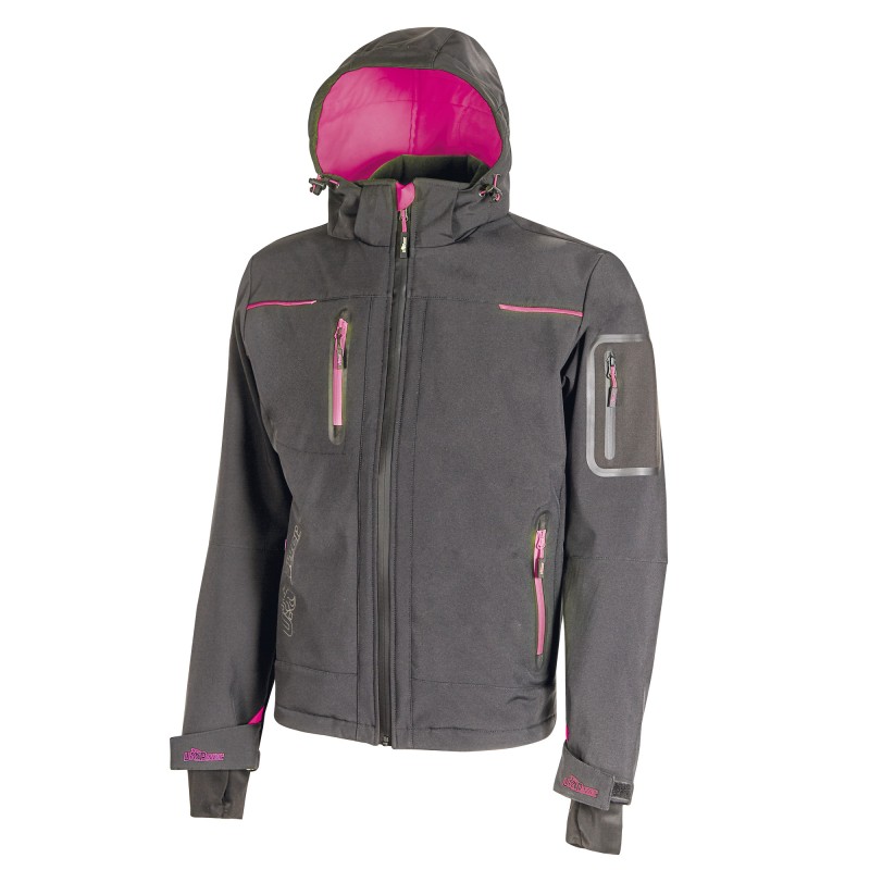 Giacca Softshell donna Space Lady taglia L grigio/fucsia Upower