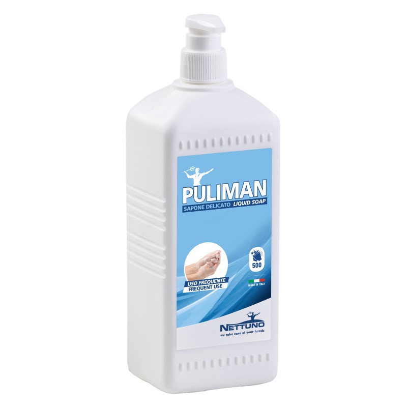 Sapone liquido Puliman lavanda Nettuno flacone dispenser da 1 L