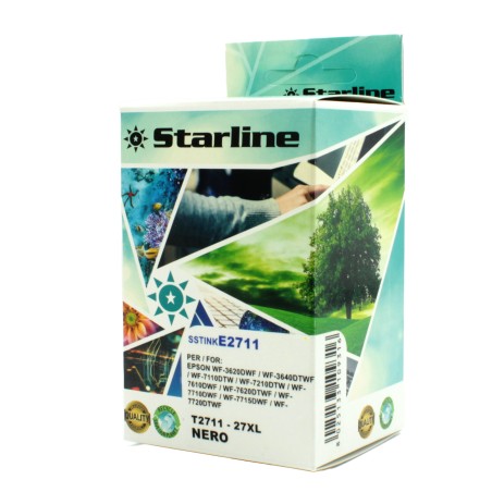 Starline Cartuccia ink per Epson Nero C13T27114012 27XL 23,4ml