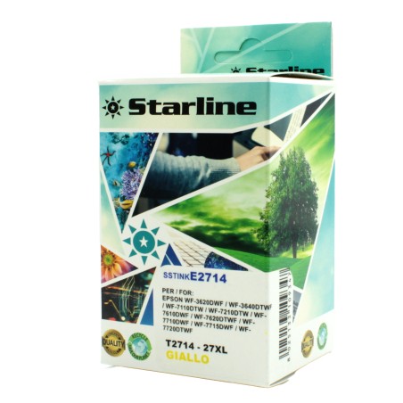 Starline Cartuccia ink per Epson Giallo C13T27144012 27XL 15ml