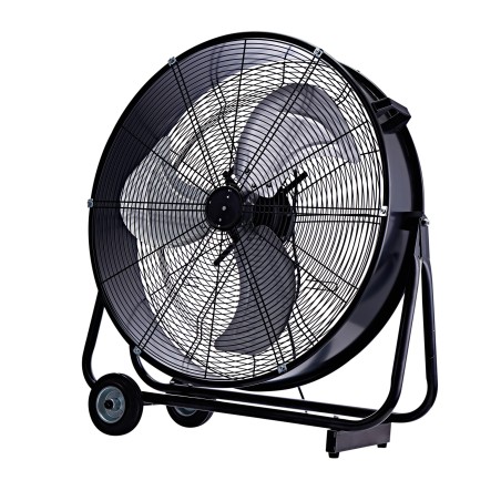 Ventilatore industriale Uragano 82 carrellato metallo nero CFG