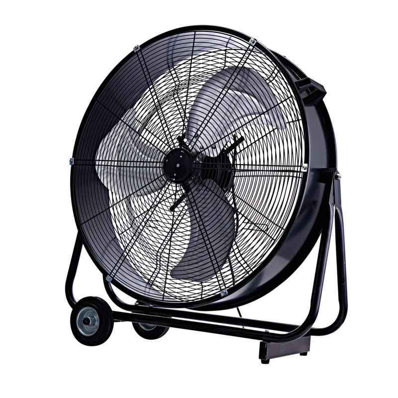 Ventilatore industriale Uragano 82 carrellato metallo nero CFG