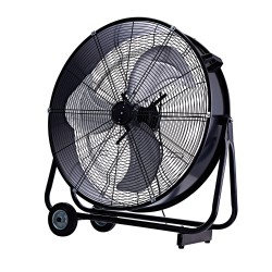 Ventilatore industriale Uragano 82 carrellato metallo nero CFG