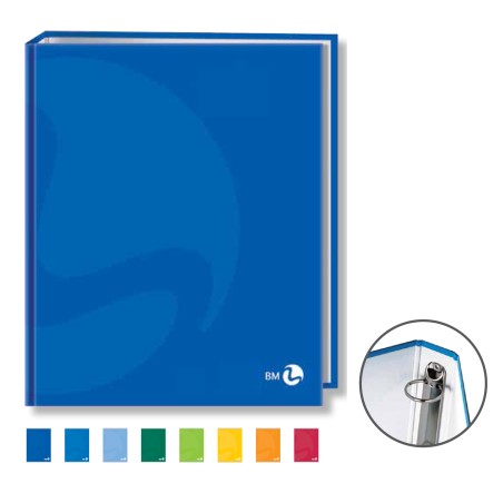 Raccoglitore ad anelli Color 18,5x22cm 4anelli dorso 3,5cm BM