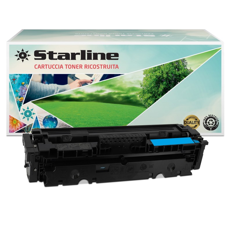 Starline Toner Ricostruito per HP 415A Ciano W2031A 2.100 pag