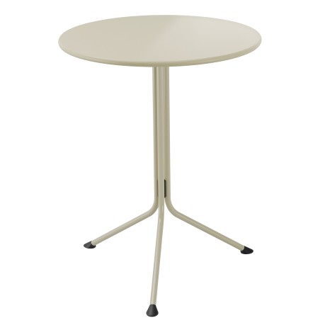 Tavolo basso ribaltabile tondo Lemon 75 x 59 cm avorio Unisit