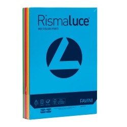 Carta Rismaluce A4 90 gr mix 8 colori Favini conf. 300 fogli