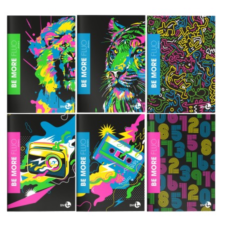 Maxiquaderno Fluo be more special A4 36+2 fogli 100gr 5mm BM
