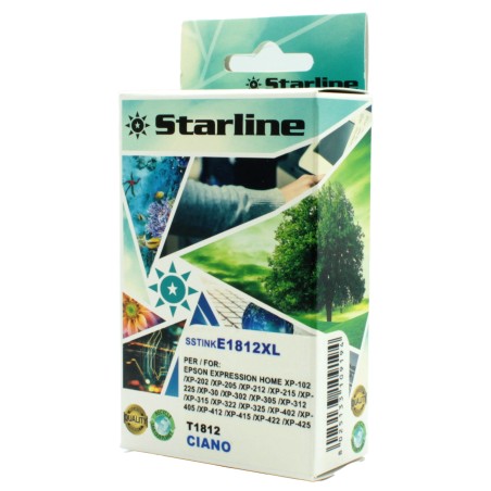 Starline Cartuccia ink per Epson Ciano C13T18124012 18XL10ml