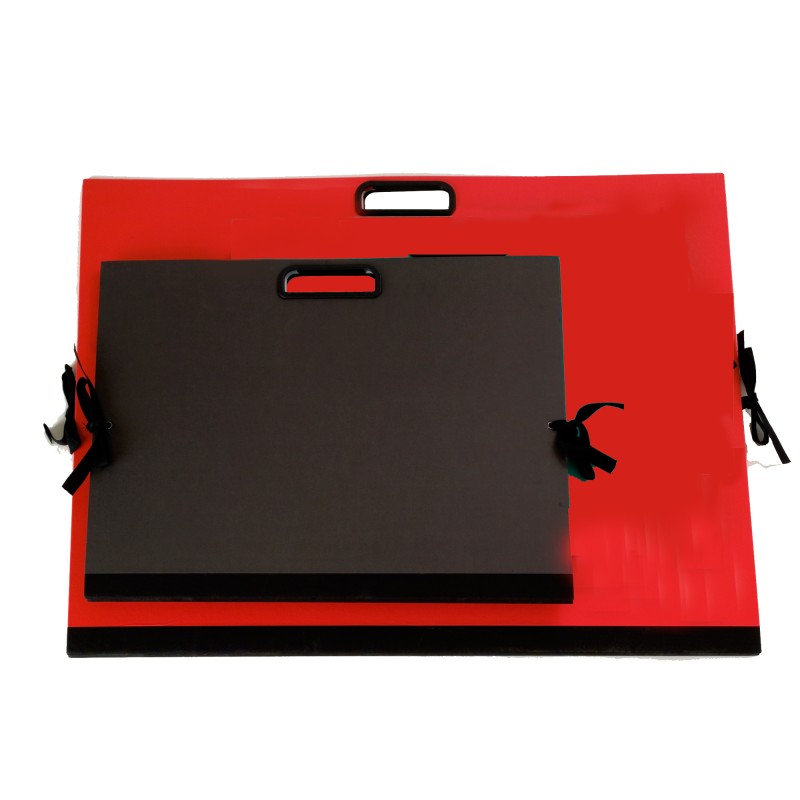 Cartella portadisegni con maniglia 35x50 cm rosso Brefiocart