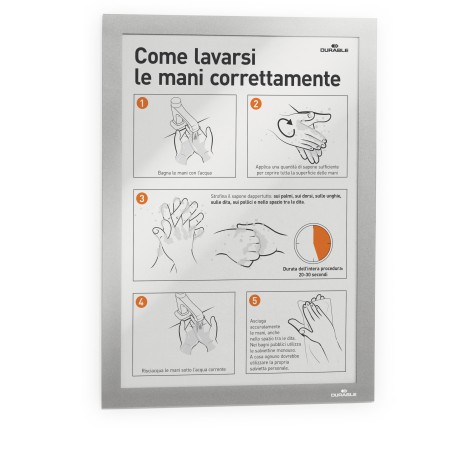 Cornice espositiva Duraframe® A3 29,7 x 42 cm silver Durable