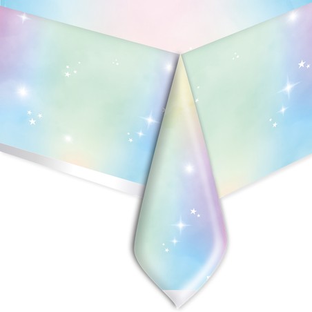 Tovaglia plastica 140 x 270 cm colori soft rainbow Big Party