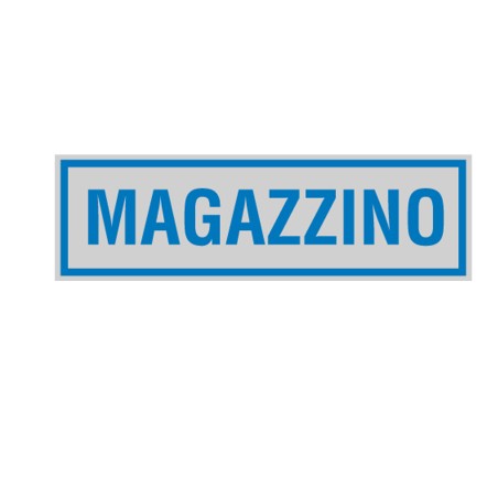 Targhetta adesiva MAGAZZINO 16,5 x 5 cm Cartelli Segnalatori