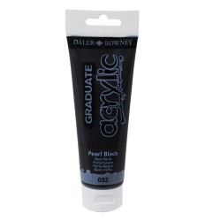 Colore acrilico fine Graduate 120 ml nero perla Daler Rowney