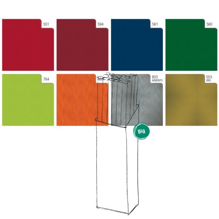 Rotolo carta regalo Ecocolor 3 x 1 m colori assortiti Sadoch