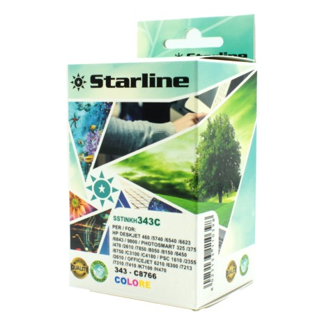 Starline Cartuccia ink Compatibile per HP 343 Colore C8766EE