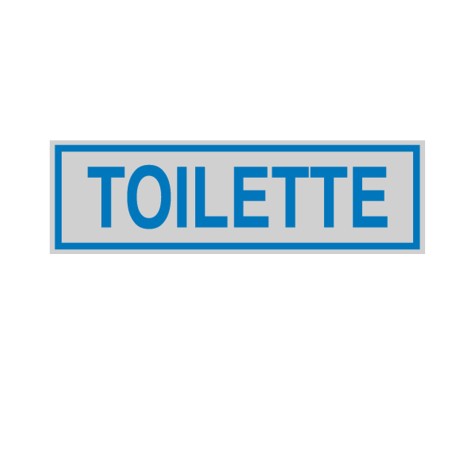 Targhetta adesiva TOILETTE 16,5 x 5 cm Cartelli Segnalatori