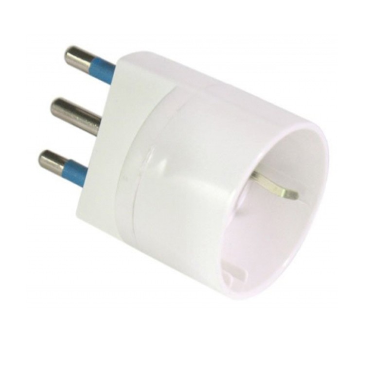 Adattatore semplice con spina 2P+T 16A presa Schuko 16A MKC