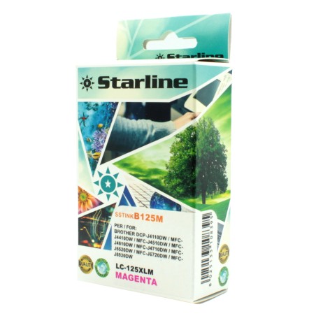 Starline Cartuccia ink per Brother Magenta LC125XLM 16,6ml