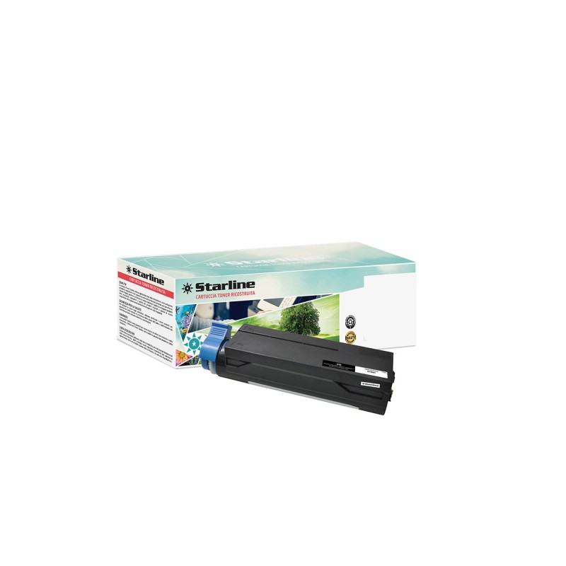 Starline Toner Ricostruito per Oki Nero 44574802 7.000 pag