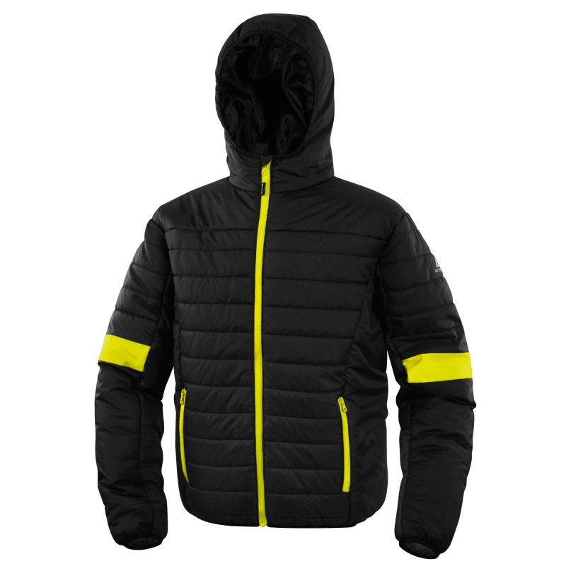 Piumino imbottito Bloom taglia XL PE nero/giallo Deltaplus