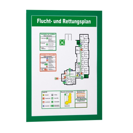 Cornice magnetica Duraframe® A4 21 x 29,7 cm verde Durable