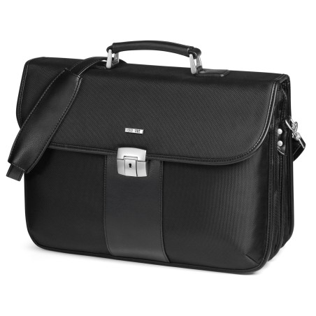 Cartella in tessuto extra strong nero 44x31x20cm City Time