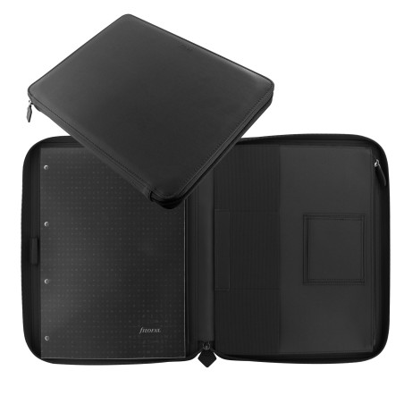 Portablocco Metropol similpelle 32x24,5x2,6cm nero Filofax