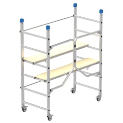 Trabattello Dinamico 168 x 75 x 180 cm alluminio Marchetti