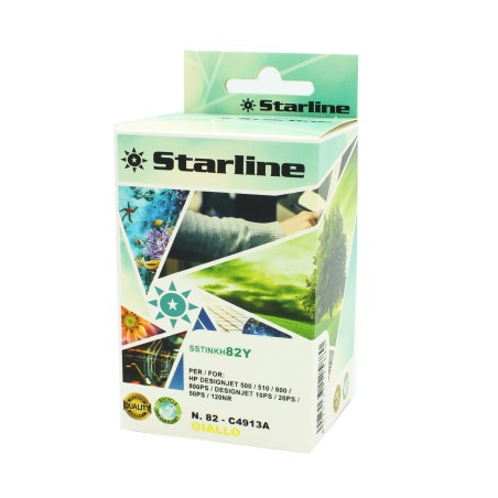 Starline Cartuccia ink Compatibile per HP N.82 Giallo 69ml