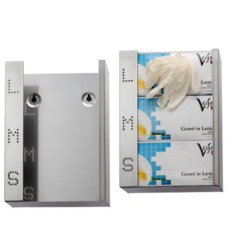 Dispenser guanti monouso acciaio inox Medial International