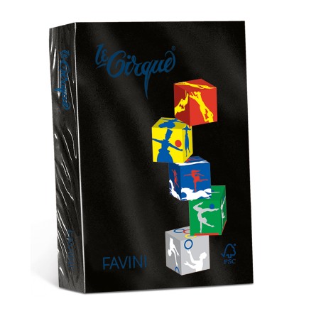 Carta Le Cirque A4 160 gr nero 400 Favini conf. 250 fogli