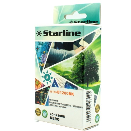 Starline Cartuccia ink per Brother Nero LC1280XLBK 29,6ml