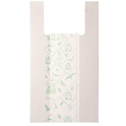 Shoppers Midi 28 x 50 cm materbi bianco scatola 500 pezzi