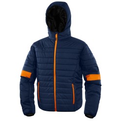 Piumino imbottito Bloom taglia L PE blu/arancio Deltaplus