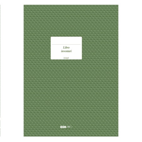 Registro libro inventari 31 x 24,5cm 92pg numerate Edipro