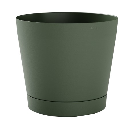 Vaso Orione 6,3 L diametro 24 cm verde foresta TeraPlast