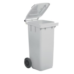 Bidone carrellato 48x55x93 cm 120 L bianco Mobil Plastic