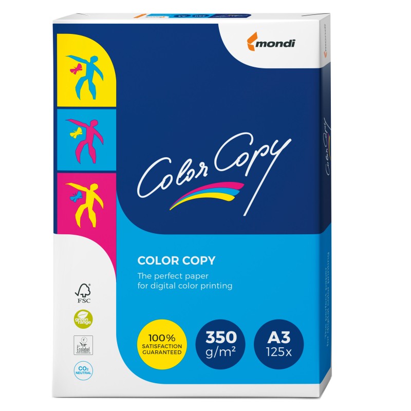 Carta Color Copy A3 350 gr bianco Mondi conf. 125 fogli