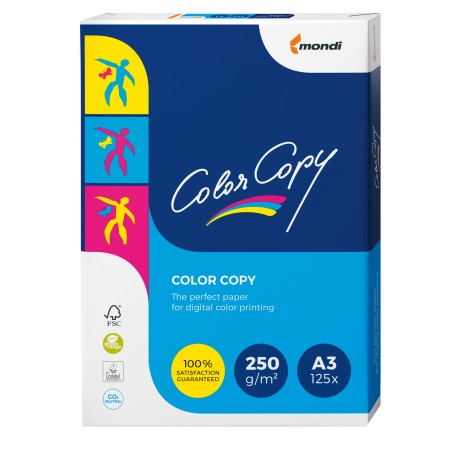 Carta Color Copy A3 250 gr bianco Mondi conf. 125 fogli